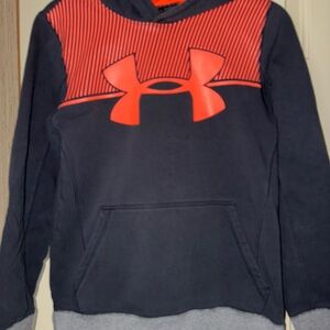 Under Armour dark charcoal grey  and Orange Hoodie